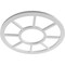 Ekena Millwork Grace Architectural Grade PVC Pierced Ceiling Medallion, 36"OD x 13 1/8"ID x 1"P, Unfinished CMPP36GR - alternate 5